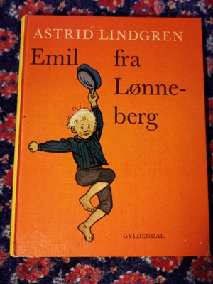 EMIL FRA LØNNEBERG, Astrid Lindgren, Hardback.
123 sider.
Tegninger af Björn Berg. 
Oversat til dans