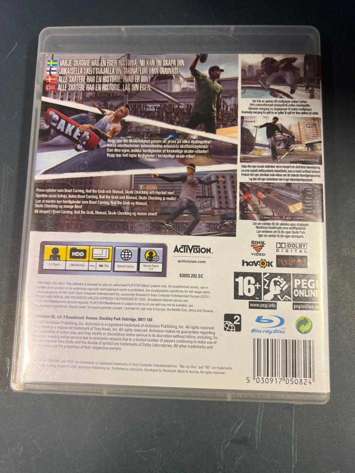 Tony Hawks proving ground , PS3, sport