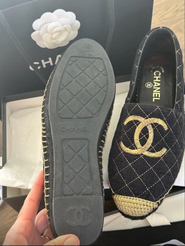 Ballerinasko, str. 39, Chanel espadrilles - fremstår som