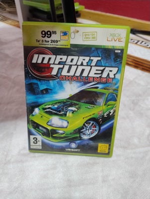 Import tuner challenge, Xbox 360, racing, Import tuner challenge
Til xbox 360

Mangler manual bog