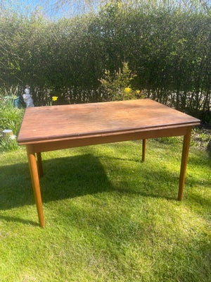 Spisebord, Teak , Retro, b: 80 l: 120, Fint spisebord, med hollandsk udtræk. 
Dansk produceret i 196
