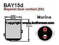 12V LED pære velegnet til kahytslampe sokkel BAY...