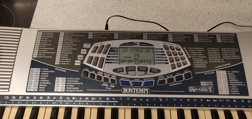 Keyboard, BONTEMPI PM-694 HI-- GENERATION