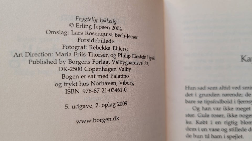 Frygtelig lykkelig, Erling Jepsen, genre: roman