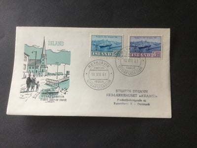 Island, Førstedagskuvert, FDC afanr 353-54