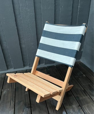 Liggestol, KWA Sweden, Træ og stof, Nærmest som ny, denne kvalitets strandstol, uundværlig til somme
