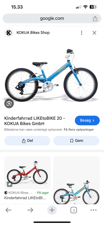 Unisex børnecykel, mountainbike, Kokua