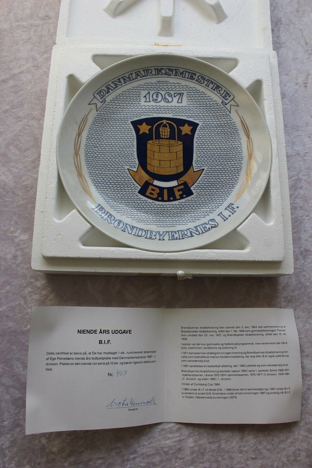 Platter, Ege Porcelæn, Brøndby IF