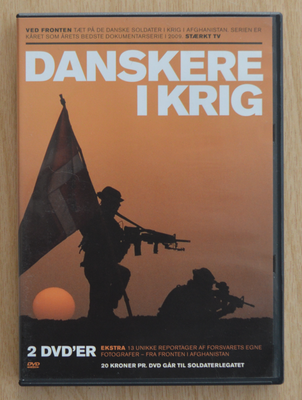 Danskere i krig , DVD, dokumentar, Danskere i krig (2 disc).
Se gerne mine andre annoncer med film.
