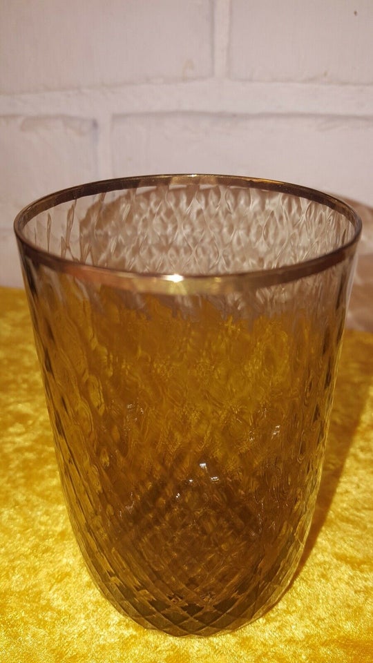 Glas, drikkeglas, Böhmisk røgfarvet krystal