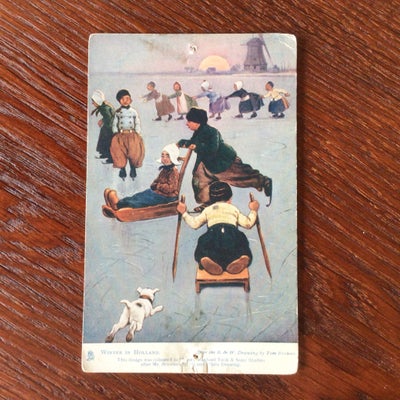Postkort, Antik OILETTE postkort, Velholdt postkort Trykt hos Raphael Tuck & Sons, England under nav