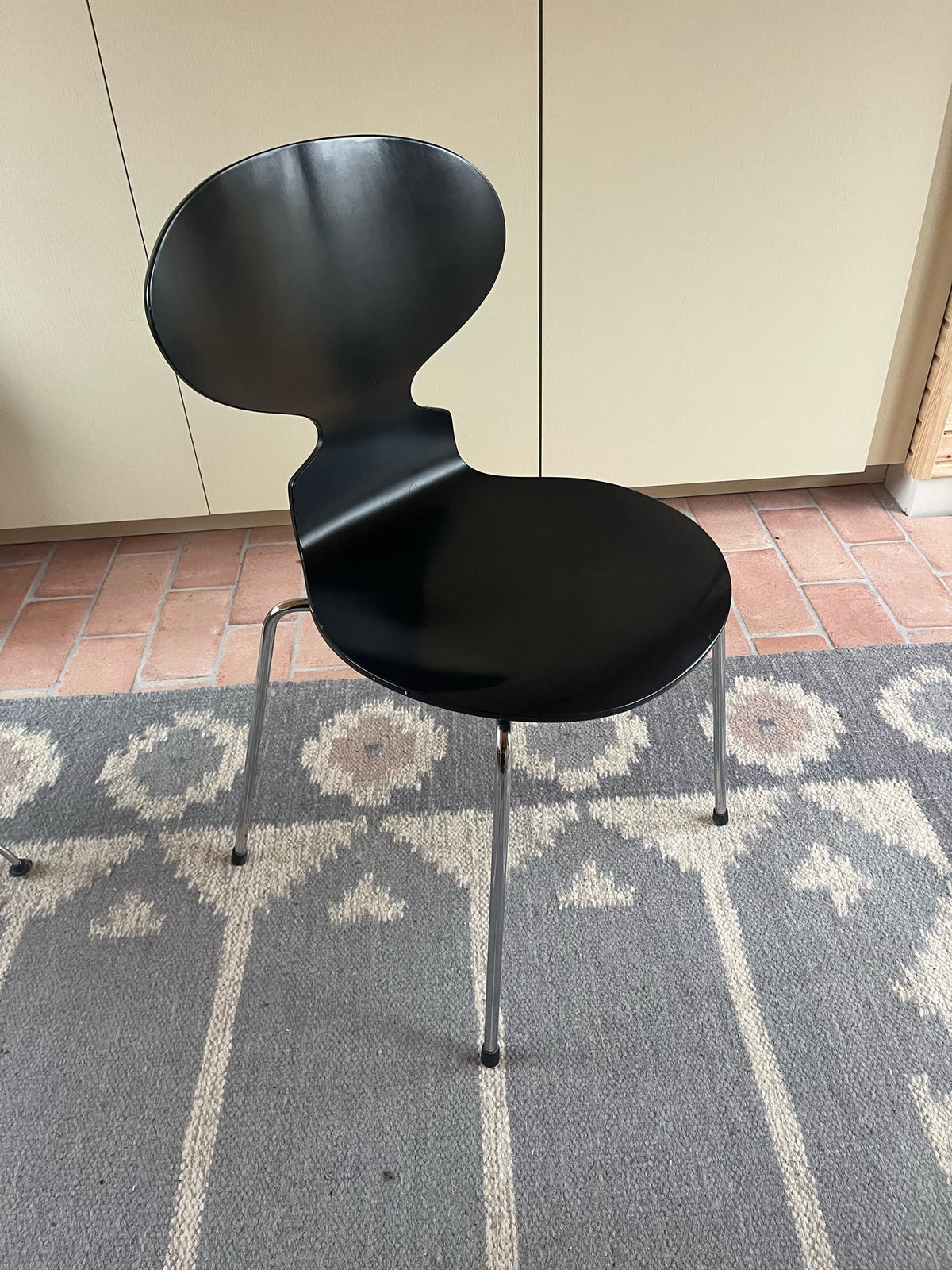 Spisebordsstol, Træ og krom, Arne Jacobsen