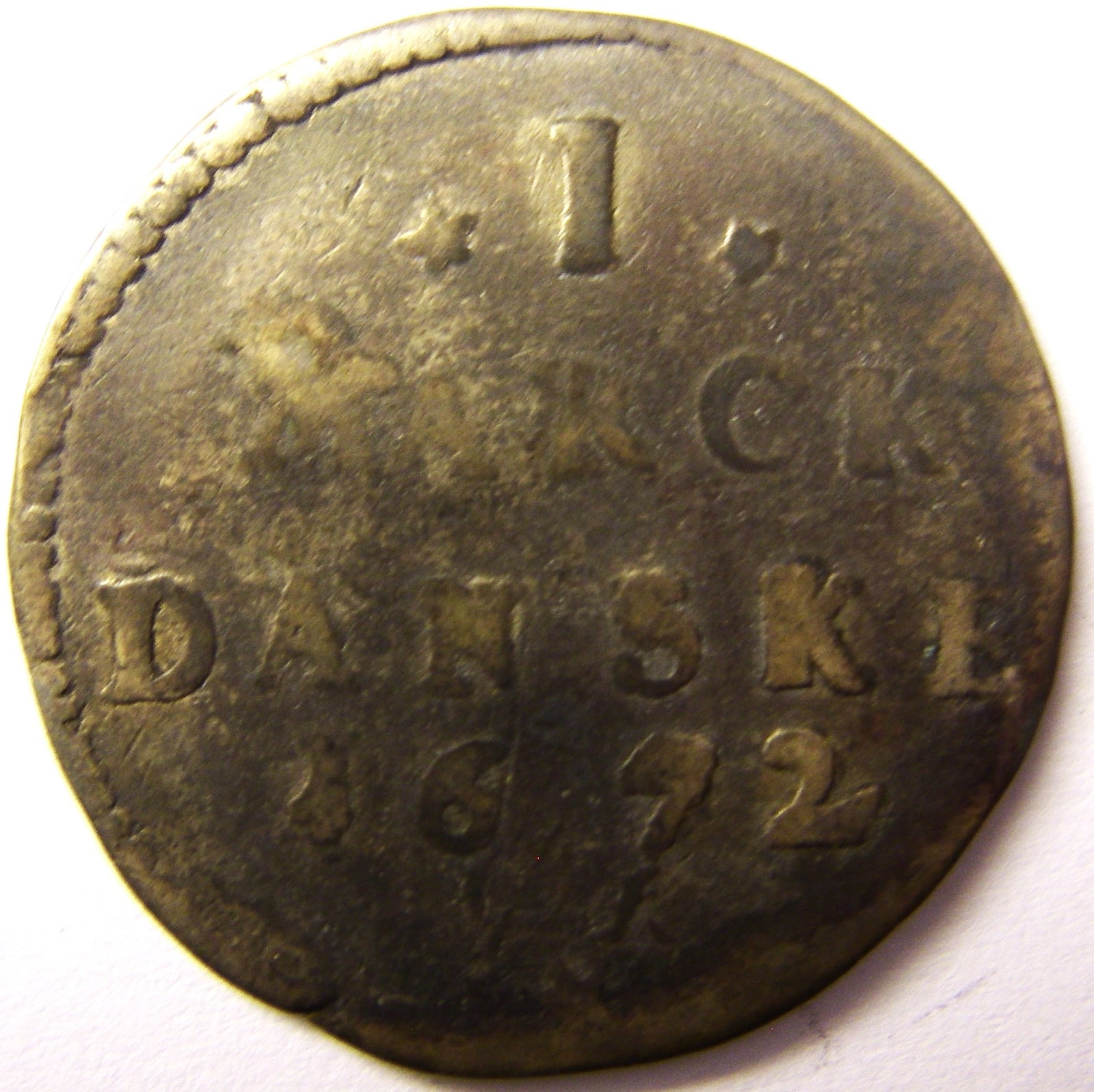Danmark, mønter, 1 marck