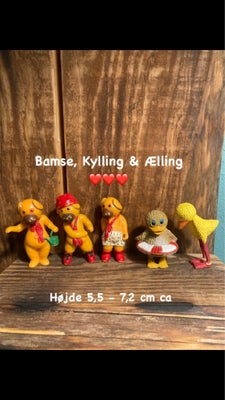 Legetøj, Bamse, Kylling & Ælling, Bamse, Kylling & Ælling 
Skønne figurer med brugsspor i forskellig
