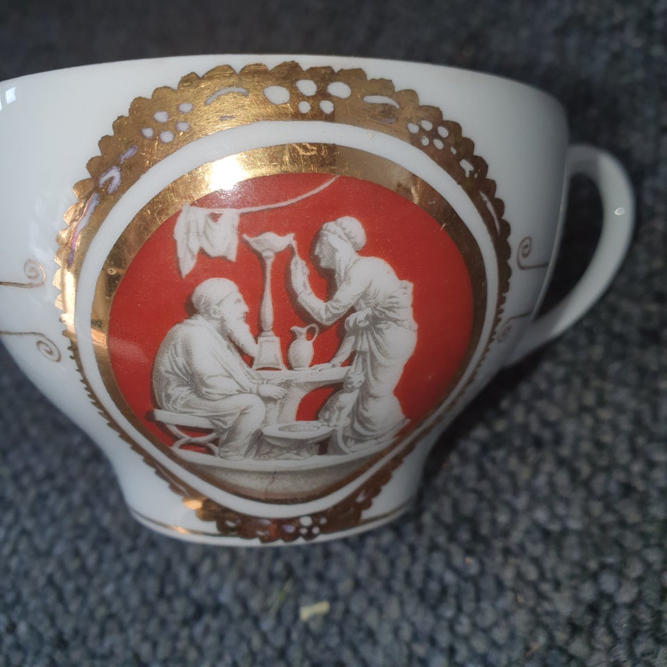 Porcelæn, Kaffestel Thorvaldsens, W.J.S decore Bavaria