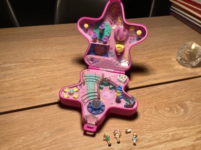 Polly Pocket, Vintage stjerne med lys 1993, Vintage 1993 Polly Pocket Light Up Fairy Wonderland Blue