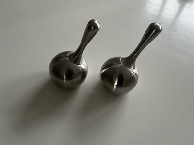 Rustfrit stål, Salt og peber , Georg Jensen, Georg jensen salt og peber sæt. Bord model. Fremstår ri