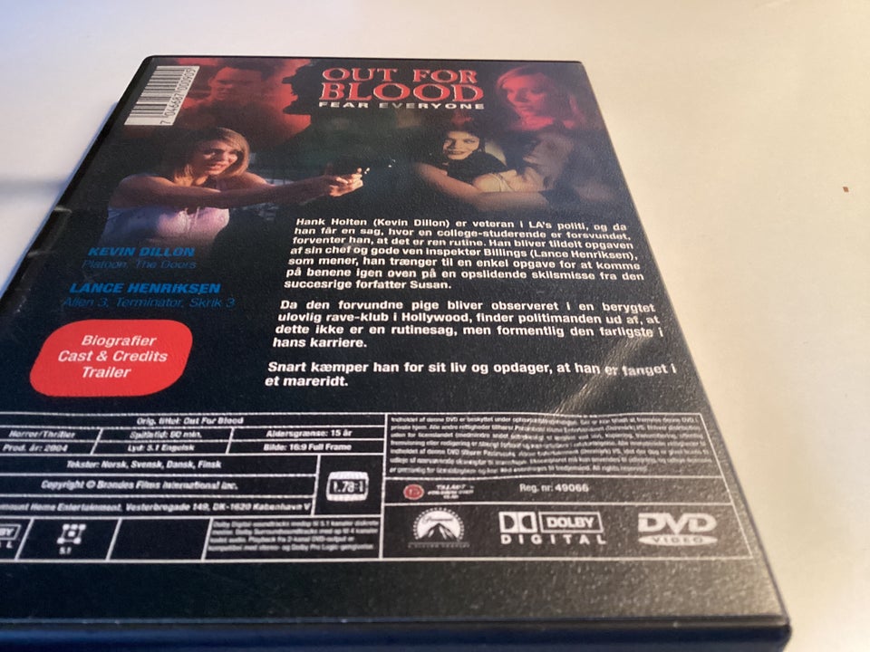 Out for Blood , DVD, gyser