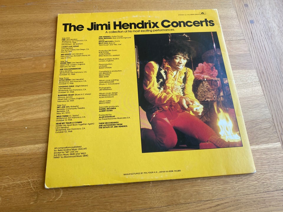 LP, JIMI HENDRIX, (2LP) The Jimi Hendrix Concerts…JAPAN M.