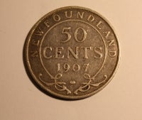 Amerika, mønter, 50 cents New Foundland