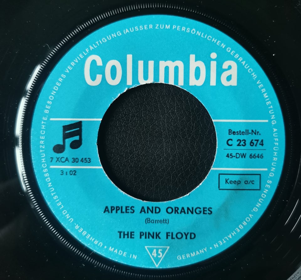 Single, The Pink Floyd, Apples And Oranges