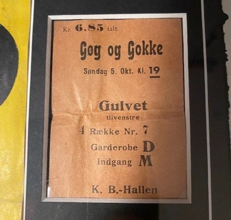 Autografer, Gøg & Gokke