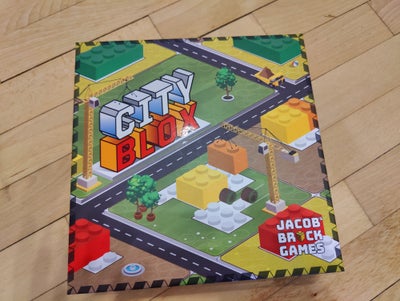 City Blox, Jacob´s Brick Games, brætspil, Spillet er i fint stand 
6år+ 2 til 4 spillere ca. 20 min 
