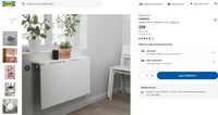 Klapbord, NORBERG IKEA, melamin