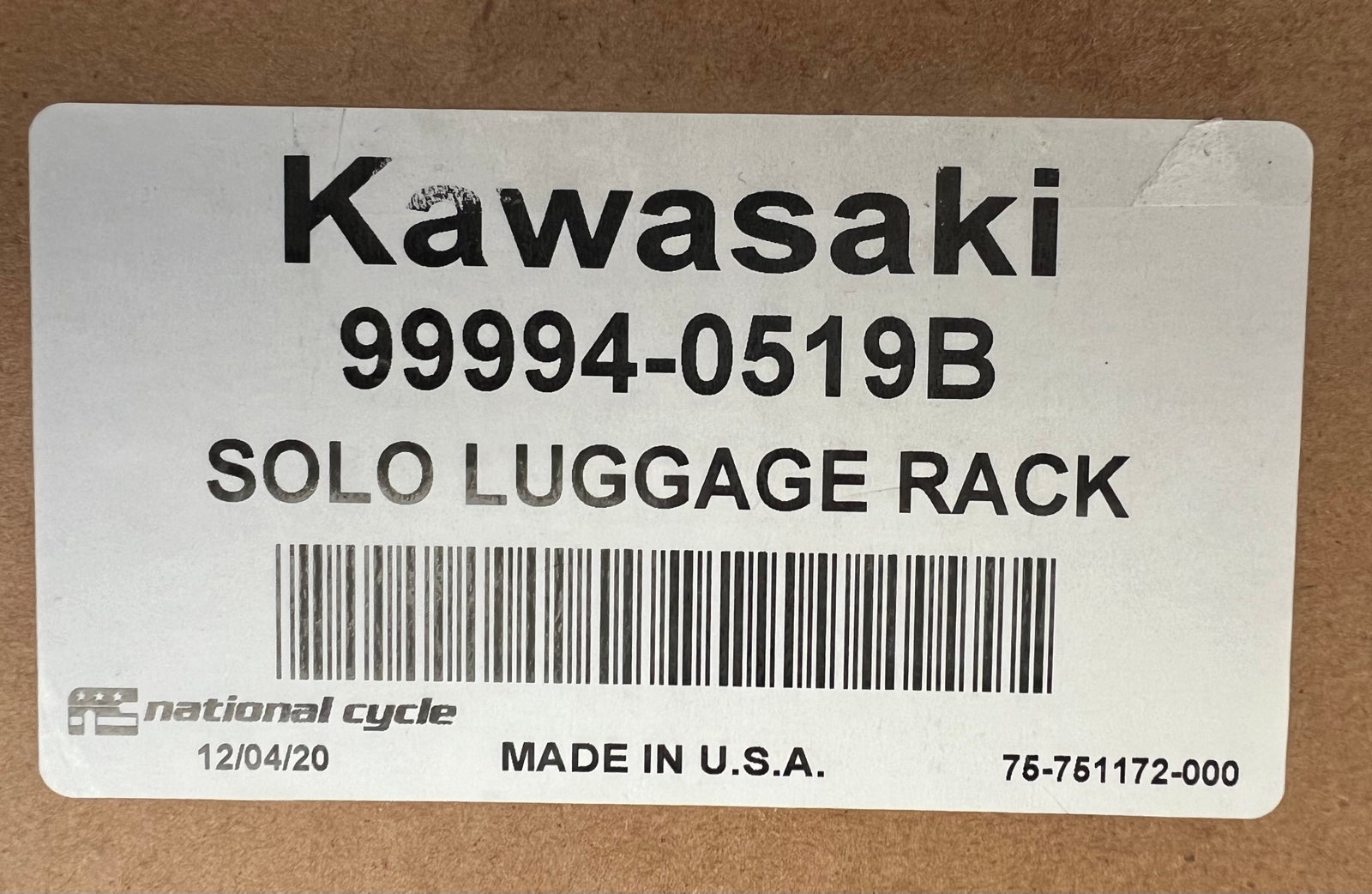 Kawasaki VN 650 Vulcan S Solo Luggage Rack