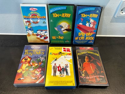 Børnefilm, Donald Duck, Tom & Jerry, Basil Mus, Far til 4, Sjove videofilm med børnetitler. 

Samlet