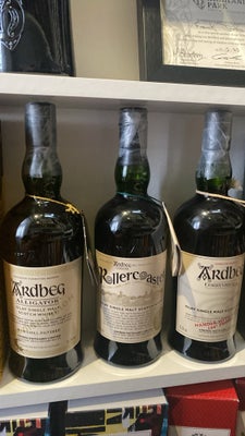 Vin og spiritus, Whisky, Ardbeg Whisky 
Alligator CR 3800 kr. 
Rollercoaster CR 3300 kr.
Corryvrecka
