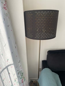 NYMÖ / SKAFTET floor lamp, black brass/brass - IKEA Spain