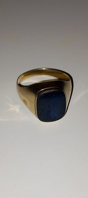 Fingerring, guld, 14 karat, Ældre herrering i 14 karat guld. Vægt 4,7gram. Sælges 900 kr.