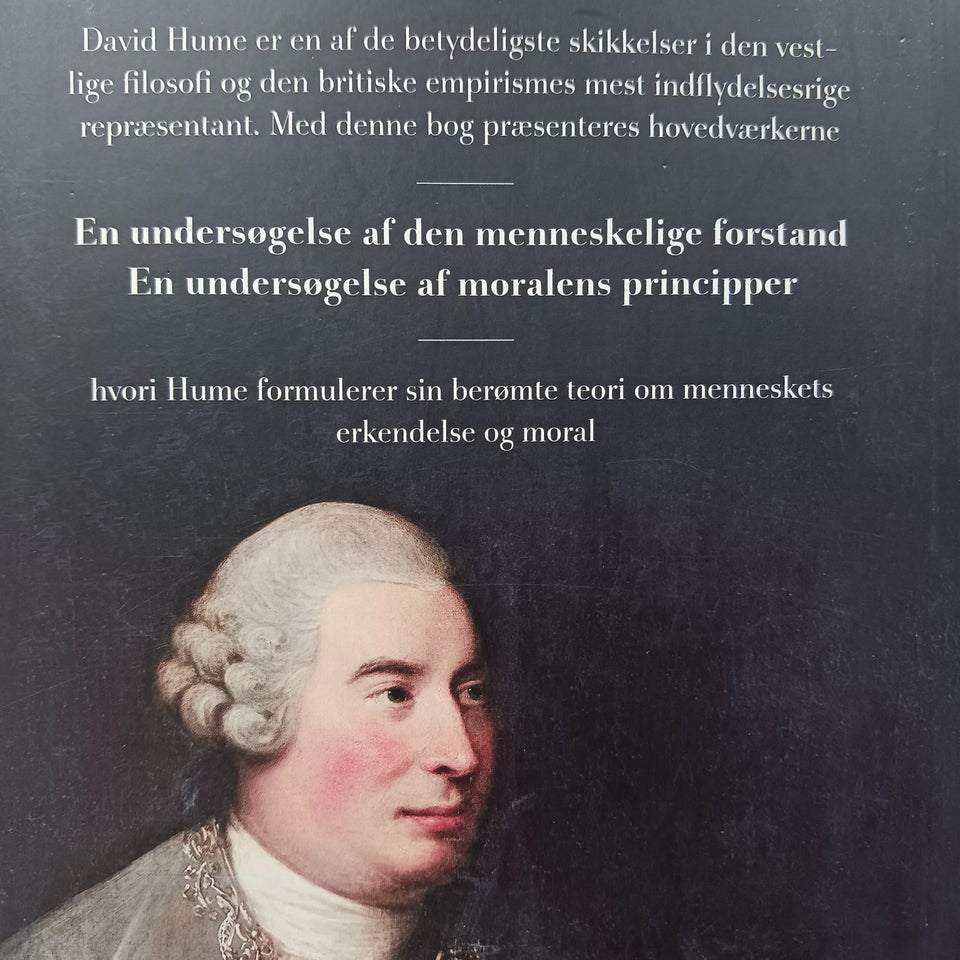 Undersøgelser - Erkendelsesteori & Moralfilosofi, HUME,