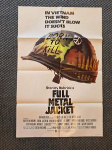 Original "Full Metal Jacket" Biografplakat 1987