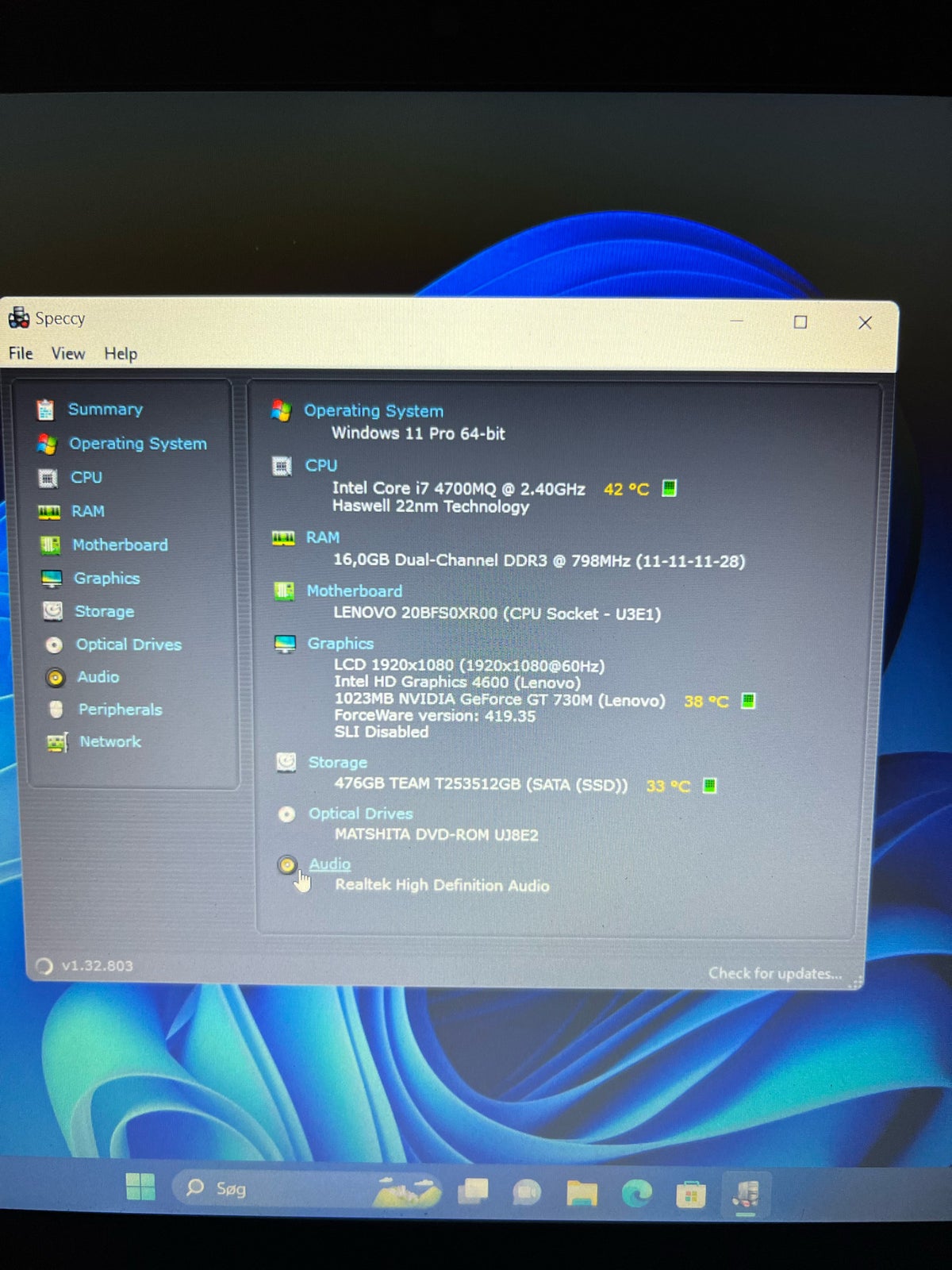 Lenovo Thinkpad T540p ( Ny SSD ) Win 11 Pro, Intel Core