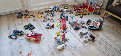 Playmobil, Sørøver, rumraket, politi,brandstation, røvere, Playmobil, Playmobil i mange afskygninger