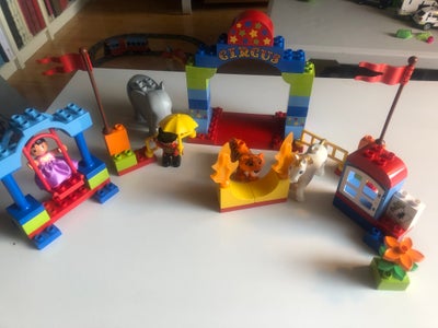 Lego Duplo, 10504, Det store cirkus - med cirkusdirektør og cirkusprinsesse,  tiger, elefant, hest,
