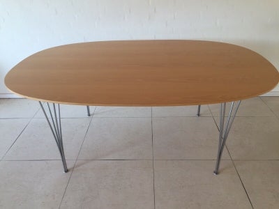 Piet Hein, bord, Super elipsebord bord i lys bøgefiner. Piet Hein/ Bruno Mathsson. Spændben , forkro