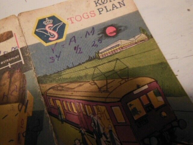 Bøger og blade, S-Togs køreplan Forår 1957