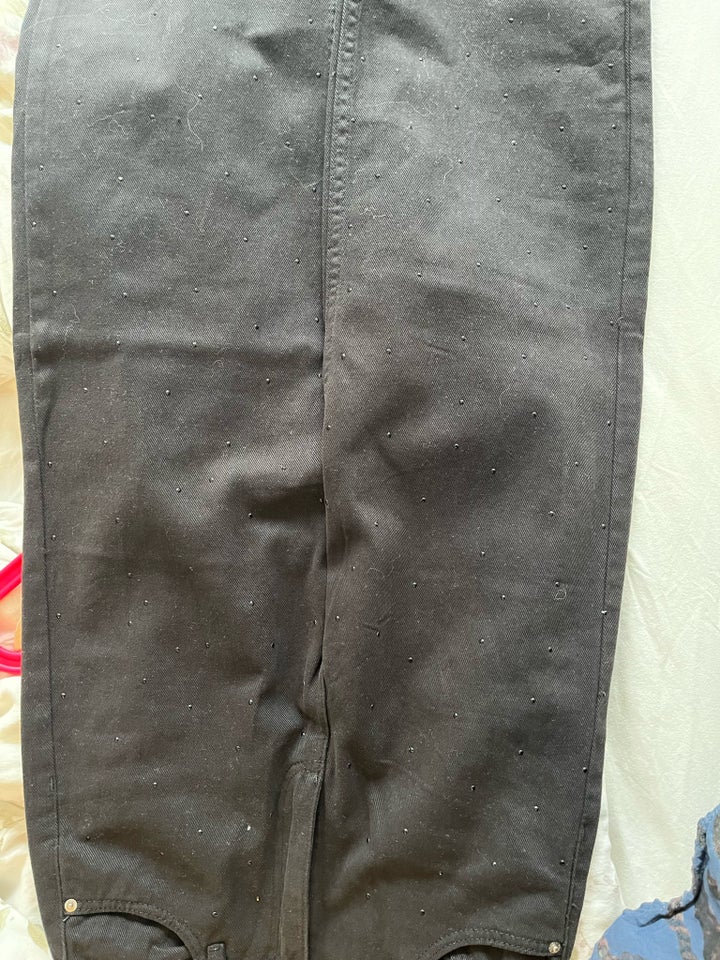 Bukser, Jeans med sorte sten / nister, H og m