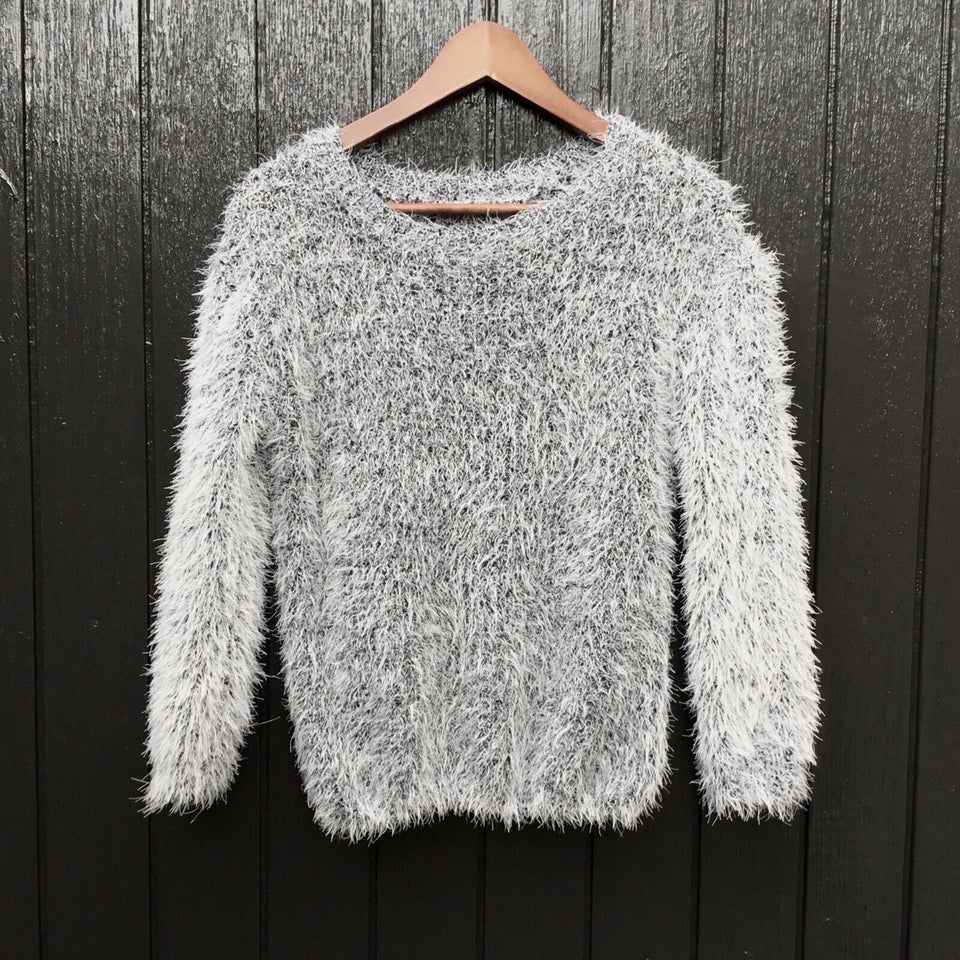 Skygge Uden for krybdyr Sweater, Cool “grå” strik sweater striktrøje strikketrøje , str. 38 –  dba.dk – Køb og Salg af Nyt og Brugt