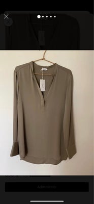 Bluse, Filippa k, str. 38, Silke, Ubrugt, Pull on silk blouse 