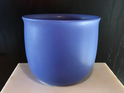 Keramik, Retro Urtepotteskjuler , Scheurich West Germany, Stor blå Retro Urtepotteskjuler fra Scheur