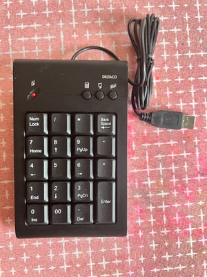 Tastatur, Deltaco, Perfekt, Ubrugt Numeric keybord. 