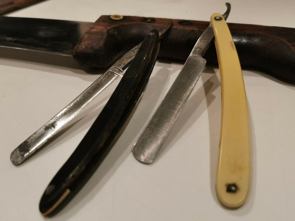 Barbermaskine m.m., Straight razor, Tyske