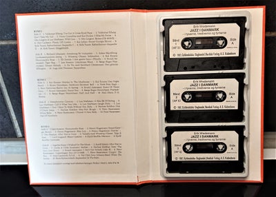 svend asmussen: jazz i danmark, jazz, bog med 3 bånd,1982, jazz i danmark, i tyverne, trediverne og 