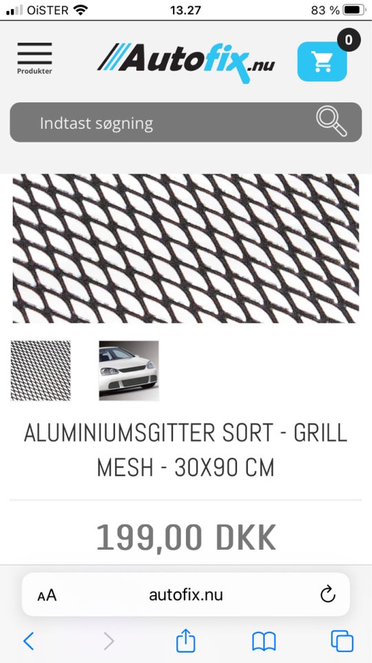 Andre reservedele, Aluminium grill, andet bilmærke Look