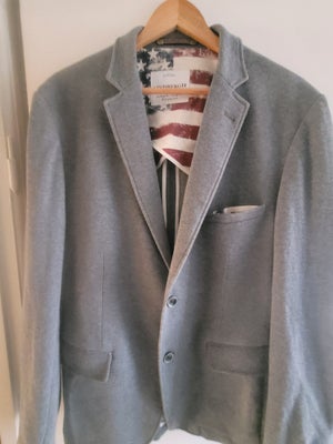 Blazer, str. XL, LINDBERGH,  Lys grå,  Bomuld,  Næsten som ny, Meget velholdt Lindbergh Blazer der h