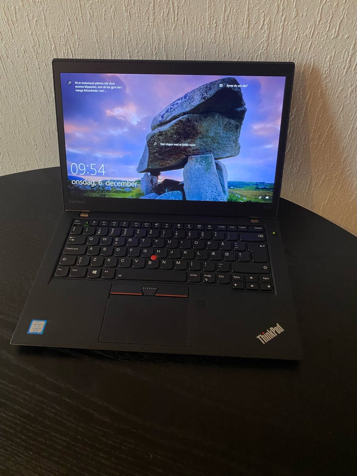 Lenovo T470s, 8 GB ram, 256 GB harddisk